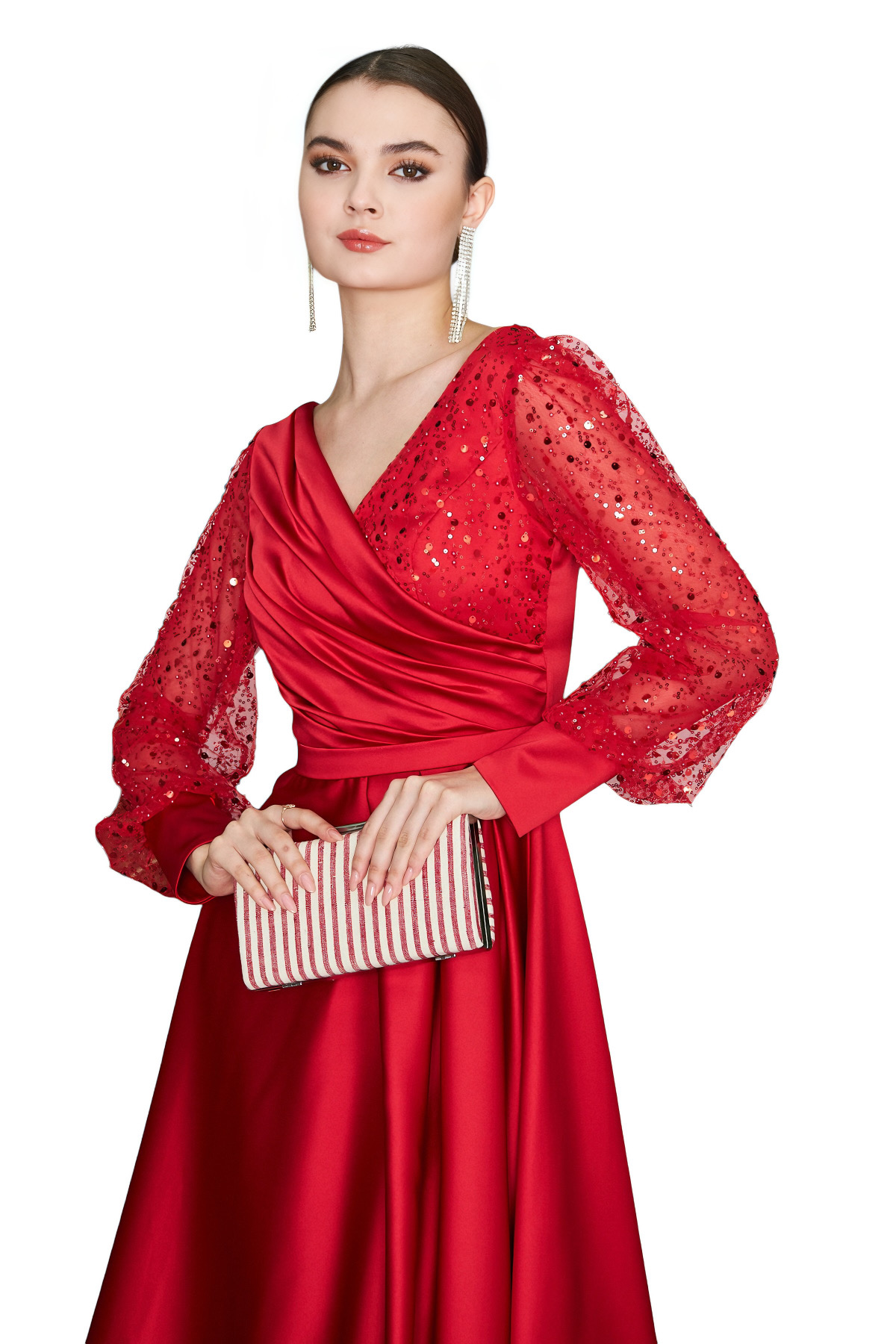 Antika Dokuma Kaplı Abiye Çanta(Model-82)