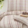 Sarıgıvrak Bordo Çizgili Yastık Kılıfı 2 li 50x70cm Kastamonu Dokuması