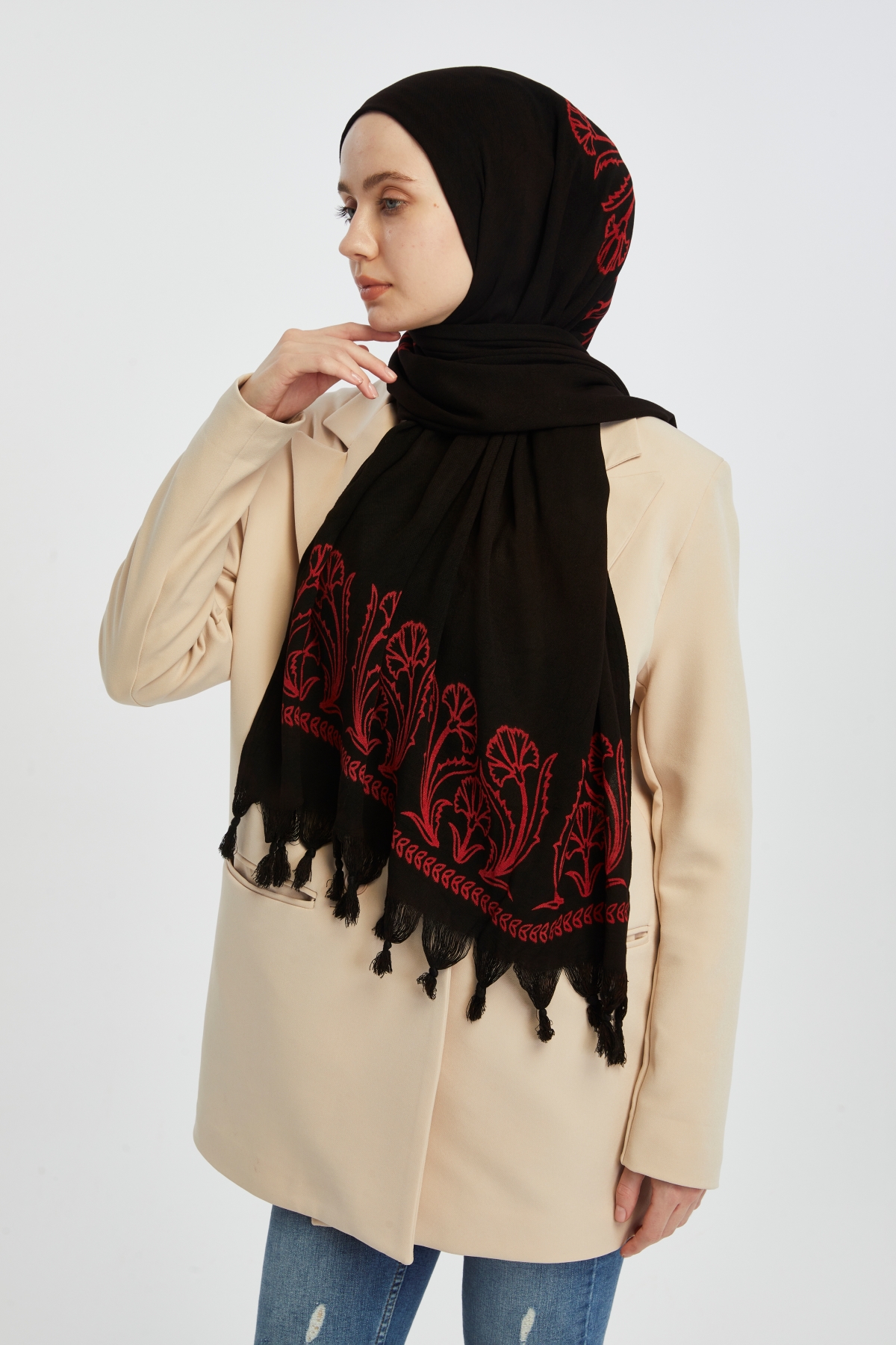 Şal(Desen-32) Taş Baskı - Görsel 3