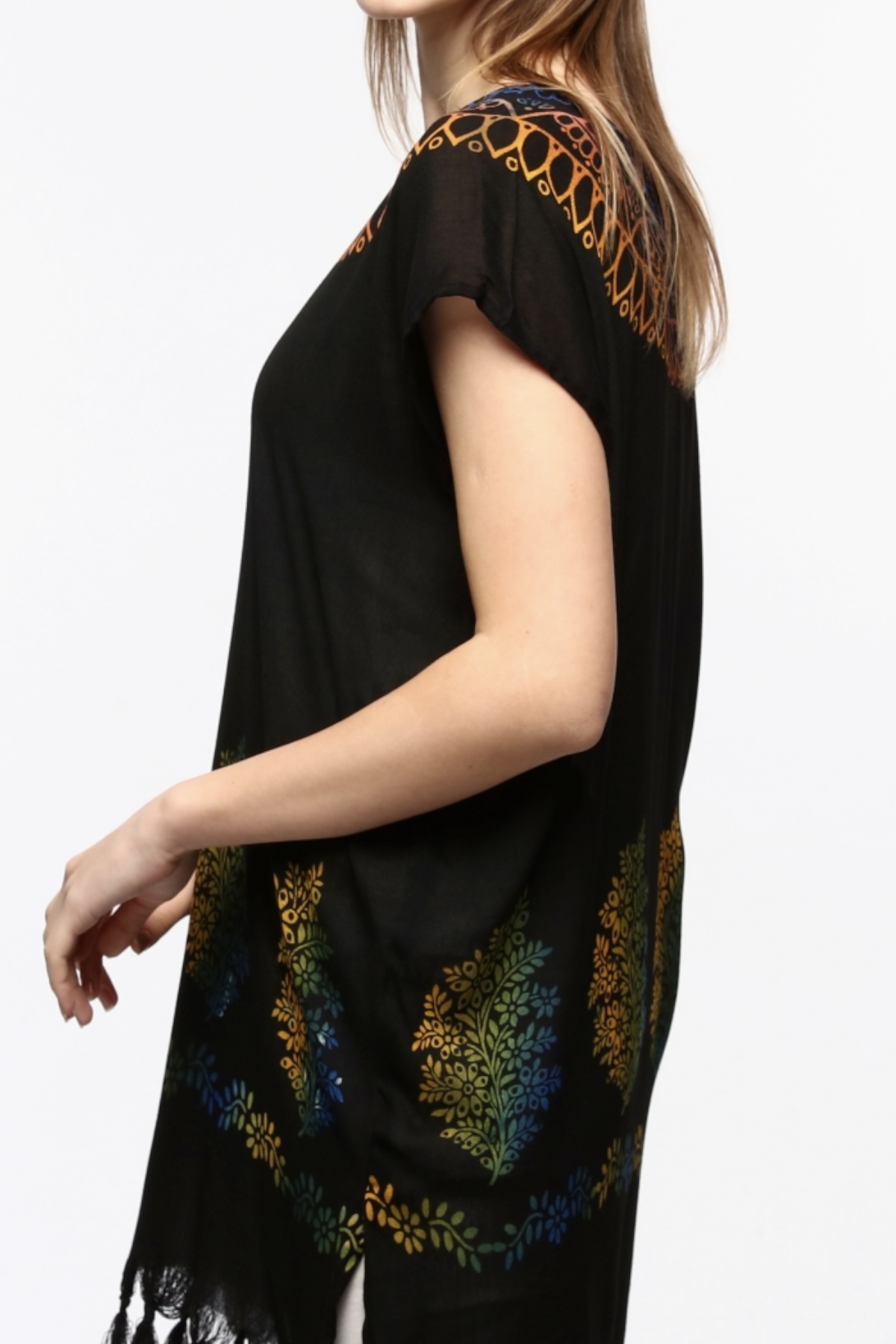 Bluz(Desen-8316) Taş Baskı Pamuk - Görsel 4