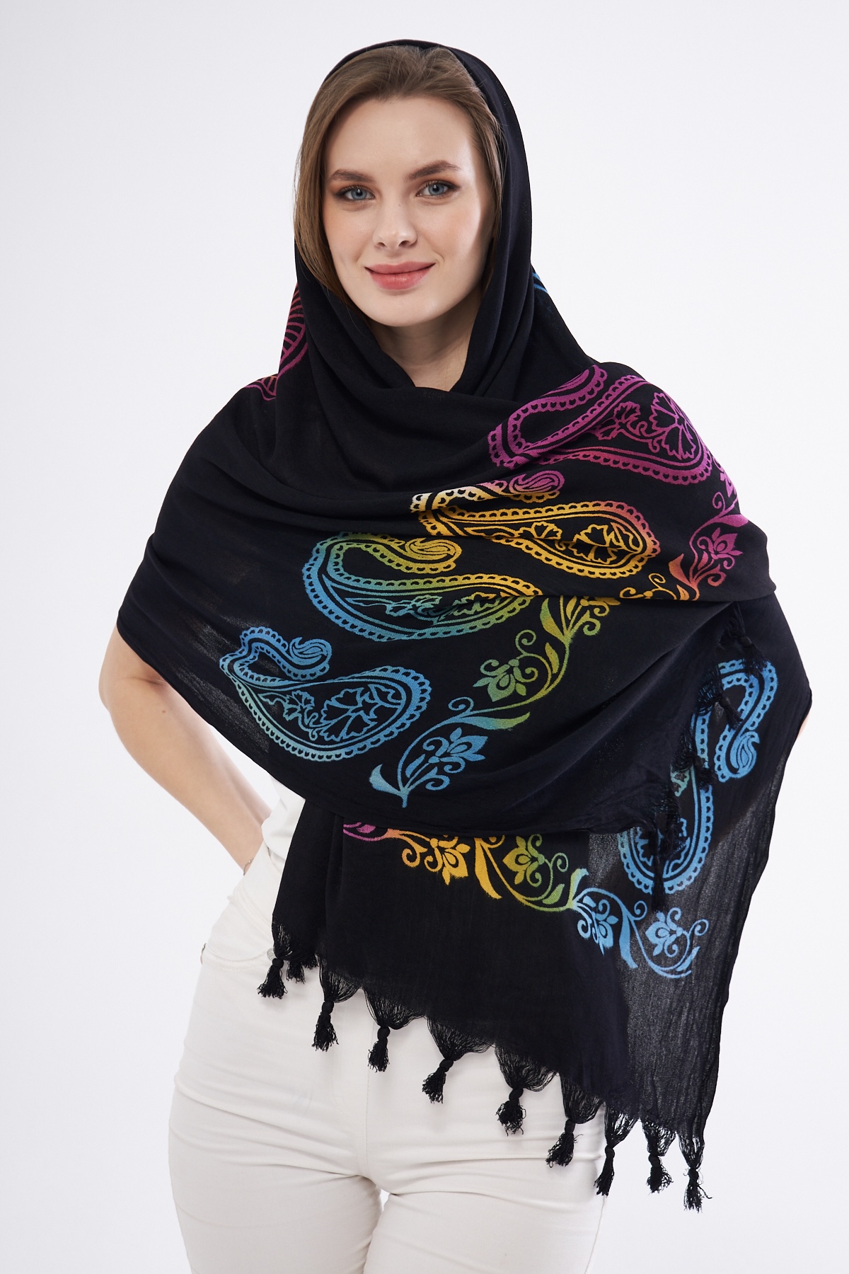 Şal (Desen-57) Taş Baskı - Görsel 4