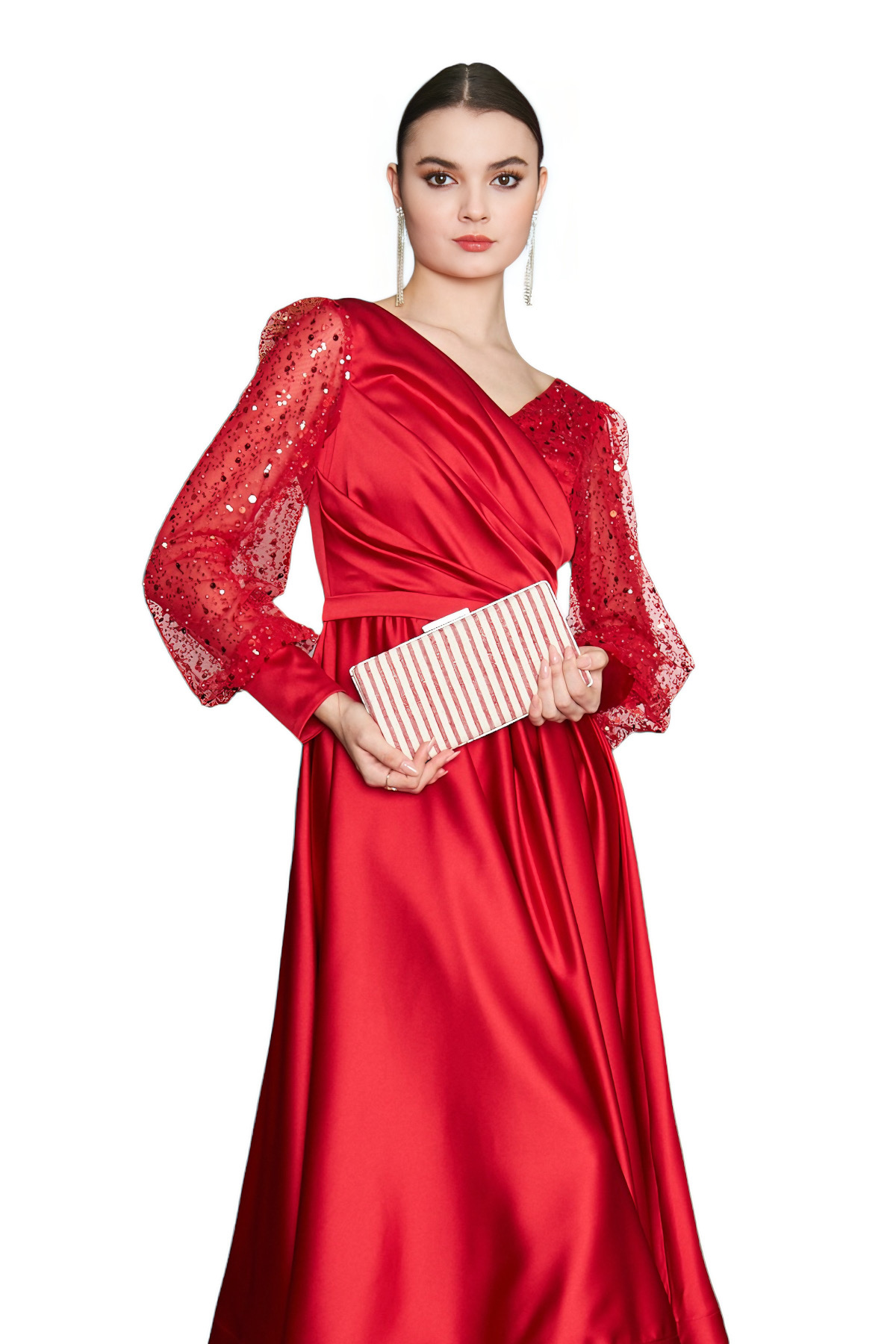 Antika Dokuma Kaplı Abiye Çanta(Model-82) - Görsel 4