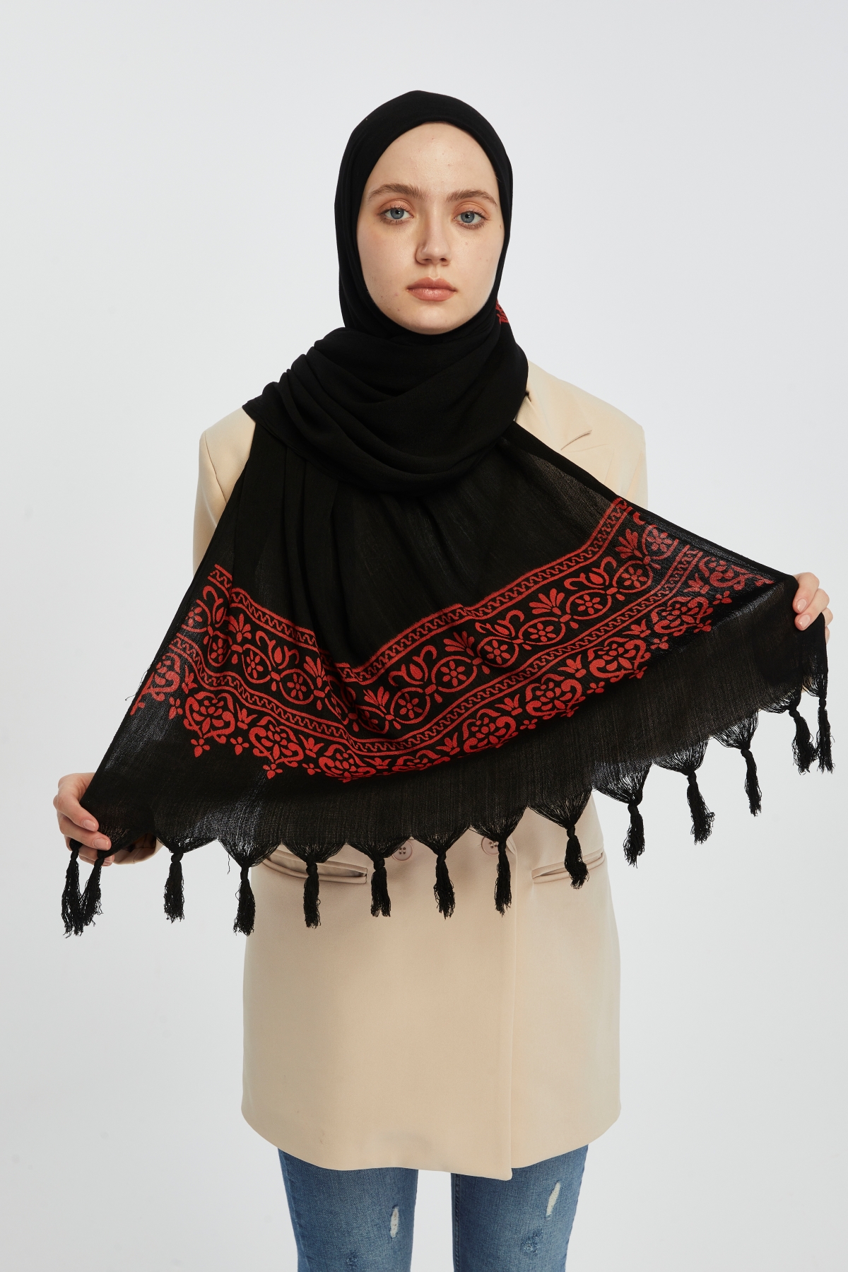 Şal (Desen-58) Taş Baskı - Görsel 4