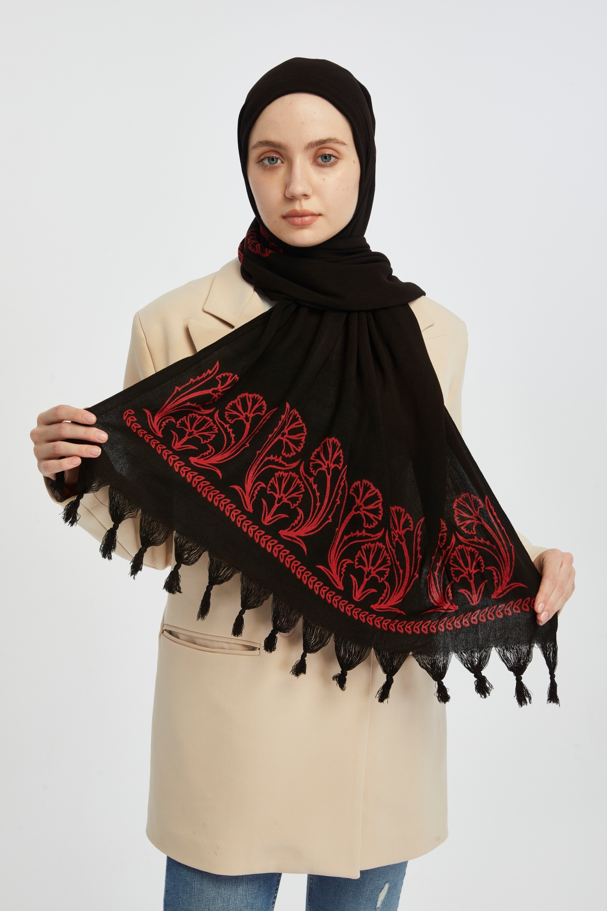 Şal(Desen-32) Taş Baskı - Görsel 4
