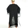 Kimono/Kaftan(Desen-33) Taş Baskı Pamuk - Görsel 2