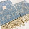Peştemal-Peşkir 2'li Takım(Turkuaz) Kilim Serisi Pamuk - Görsel 3