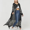 Kimono/Kaftan(Desen-55) Taş Baskı Pamuk - Görsel 9