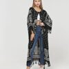 Kimono/Kaftan(Desen-55) Taş Baskı Pamuk - Görsel 10
