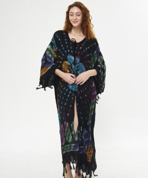 Kimono/Kaftan(Desen-66) Taş Baskı Pamuk