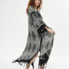 Kimono/Kaftan(Desen-44) Taş Baskı Pamuk - Görsel 3
