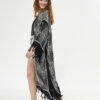 Kimono/Kaftan(Desen-44) Taş Baskı Pamuk - Görsel 7