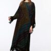 Önü KAPALI Kimono(Desen-124) Taş Baskı Pamuk - Görsel 9