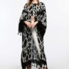Kimono/Kaftan(Desen-11) Taş Baskı Pamuk - Görsel 2