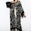 Kimono/Kaftan(Desen-11) Taş Baskı Pamuk - Görsel 4