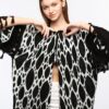 Kimono/Kaftan(Desen-11) Taş Baskı Pamuk - Görsel 10