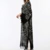 Kimono/Kaftan(Desen-68) Taş Baskı Pamuk - Görsel 7