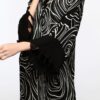 Kimono/Kaftan(Desen-68) Taş Baskı Pamuk - Görsel 11
