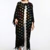 Kimono/Kaftan(Desen-74) Taş Baskı Pamuk