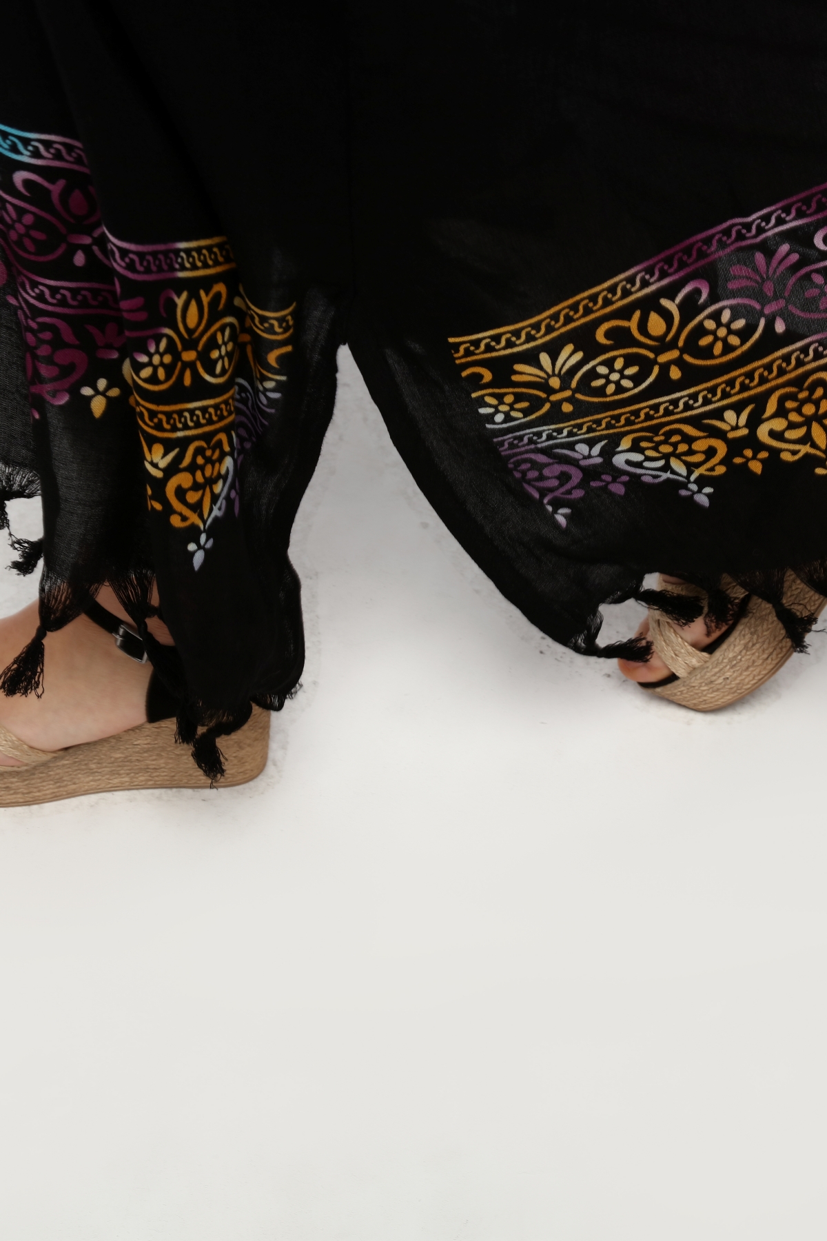 Kimono/Kaftan(Desen-80) Taş Baskı Pamuk - Görsel 11