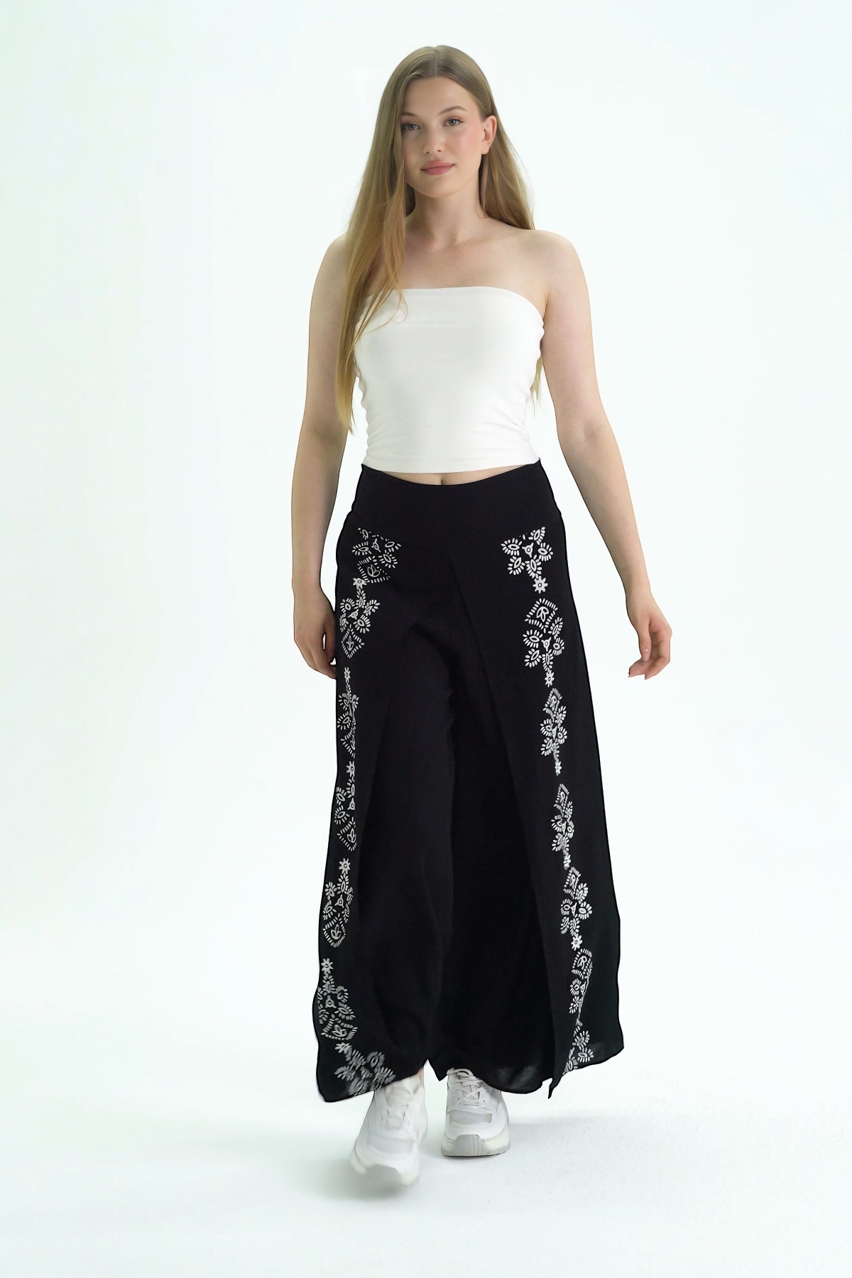 Etek Pantolon(Model-8818) Taş Baskı Pamuk