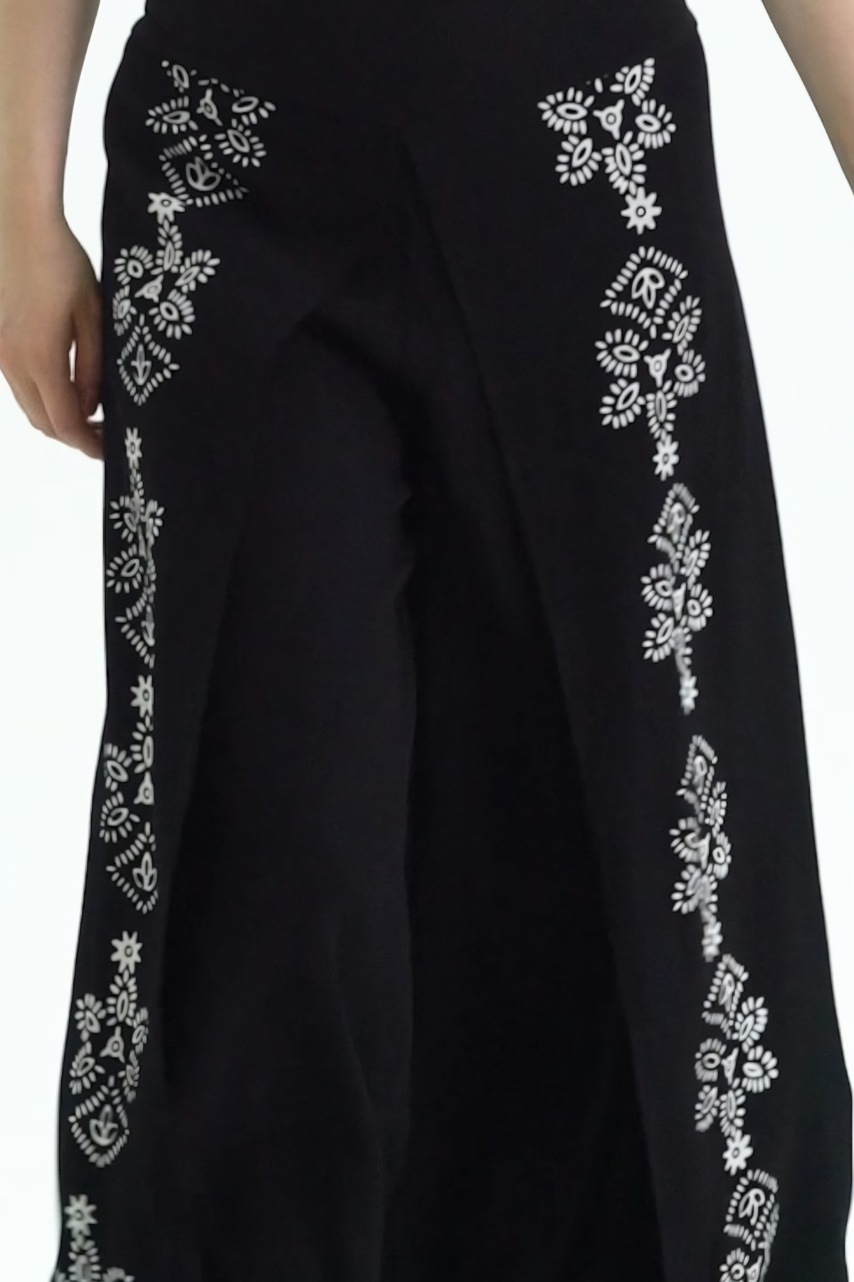Etek Pantolon(Model-8818) Taş Baskı Pamuk - Görsel 5