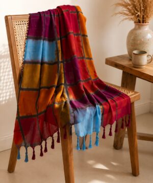 Batik Şal(Desen-91) Taş Baskı